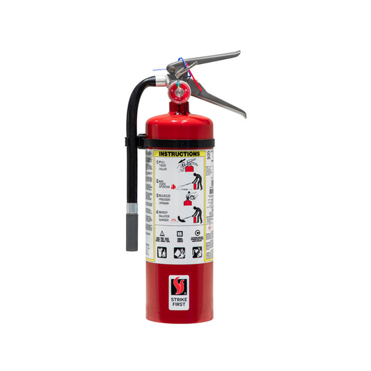 Strike First 5LB ABC Dry Chemical Fire Extinguisher - FireMateStand.com