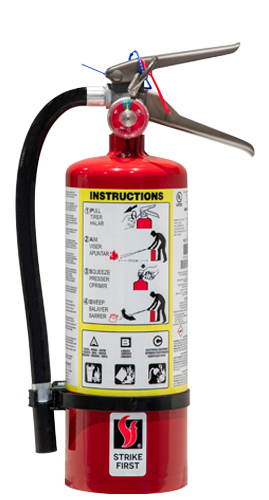 Strike First 10LB ABC Dry Chemical Fire Extinguisher - FireMateStand.com