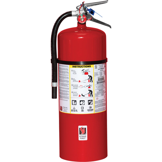 Strike First 20LB ABC Dry Chemical Fire Extinguisher - FireMateStand.com